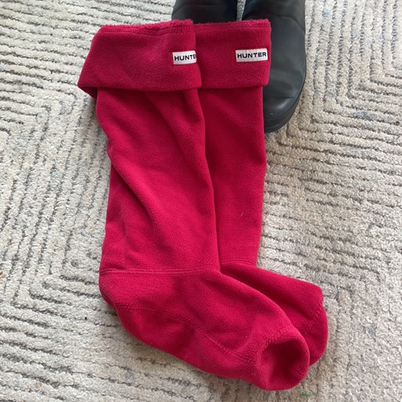 HUNTER rain boots with sock insulators - Picture 6 of 8